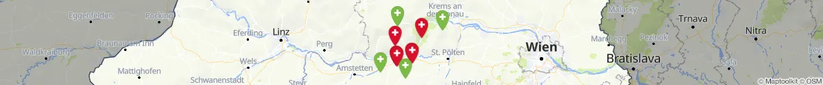 Map view for Pharmacies emergency services nearby Raxendorf (Melk, Niederösterreich)